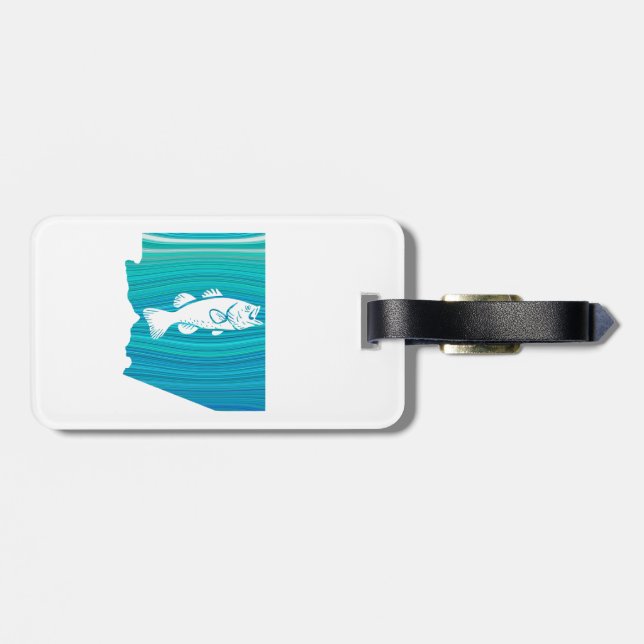 Étiquette À Bagage Pêche à la vague de l'Arizona (Dos horizontal)