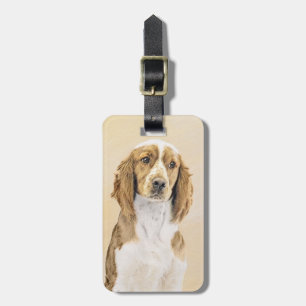 Étiquette À Bagage Peinture de Welsh Springer Spaniel - Art canin ori