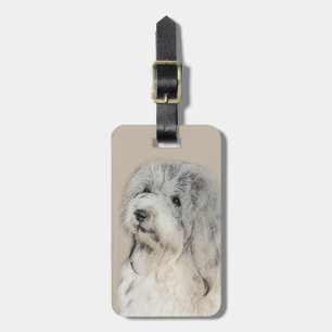 Étiquette À Bagage Peinture Havanais (Sable Doré) - Art de Chien Orig
