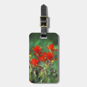 Étiquette À Bagage Peinture indienne de pinceau - Art Fleur original