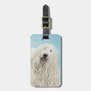 Étiquette À Bagage Peinture Komondor - Cute Original Chien Art