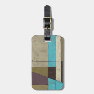 Étiquette À Bagage Peinture minimaliste contemporaine avec couleur pr