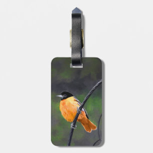 Étiquette À Bagage Peinture Oriole - Art Oiseau Original