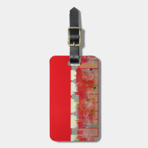 Étiquette À Bagage Peinture rouge