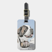 Peinture Saint Bernard - Cute Original Chien Art