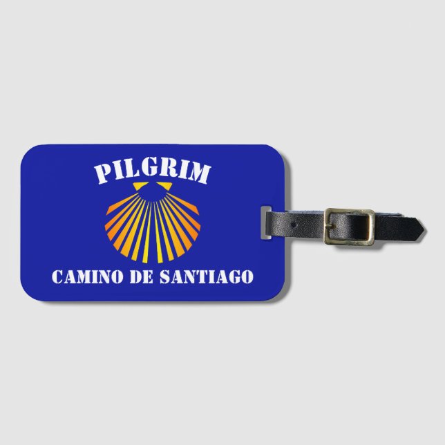 Étiquette À Bagage Pèlerin de Saint-Jacques de Compostelle (Devant Horizontal)