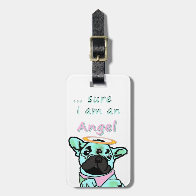 Étiquette À Bagage Pendentif français (Devant Vertical)