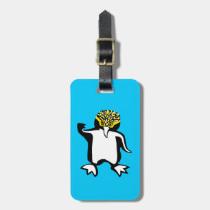 Étiquette À Bagage PENGUIN aux yeux jaunes - Animal en voie de dispar