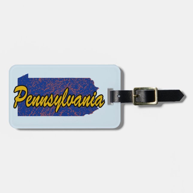 Étiquette À Bagage Pennsylvanie (Devant horizontal)