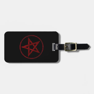 Étiquette À Bagage Pentagram Red Devil