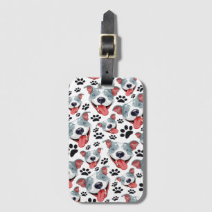 Étiquette À Bagage Peppy Pit Bull American Pitbull Pet Puppy Chien