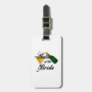 Étiquette À Bagage Père du pain de champagne de mariée