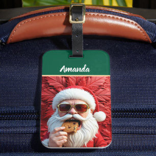 Étiquette À Bagage Père Noël cool
