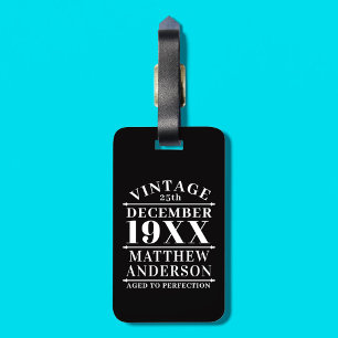 Étiquette À Bagage Perfection Vintage personnalisée