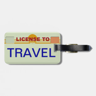 Étiquette À Bagage Permis de voyager étiquette