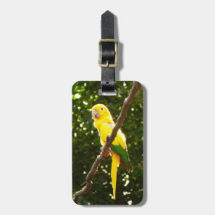 Étiquette À Bagage Perroquet jaune