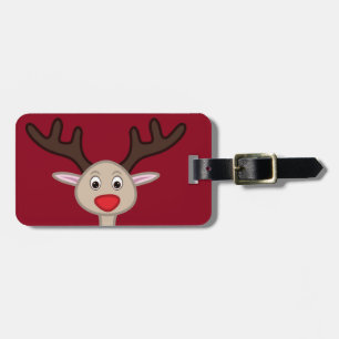 Étiquette À Bagage Personnage de dessin animé Reindeer