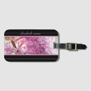 Étiquette À Bagage Personnalisation de l'Hyacinthe rose