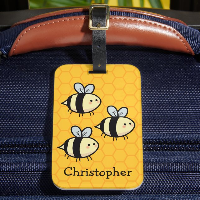 Étiquette À Bagage Personnalisation des abeilles volantes (Insitu Rectoal 2)