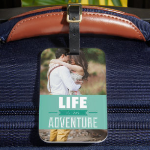 Étiquette À Bagage Personnalisé Ajouter votre photo La vie est une av