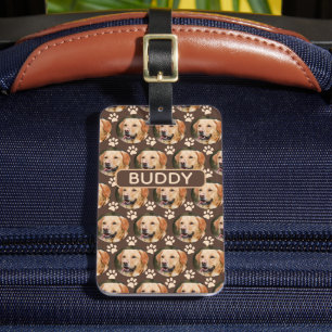 Étiquette À Bagage Personnalisé animal de compagnie Photo Motif chien