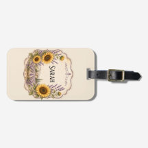 personnalisé vintage provence lavande et tournesol