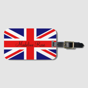 Étiquette À Bagage Personnaliser le drapeau britannique