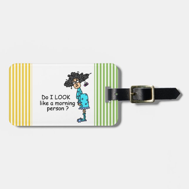Étiquette À Bagage Personne Du Matin (Devant horizontal)