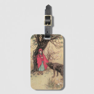 Étiquette À Bagage Petit Chaperon Rouge vintage par Warwick Goble