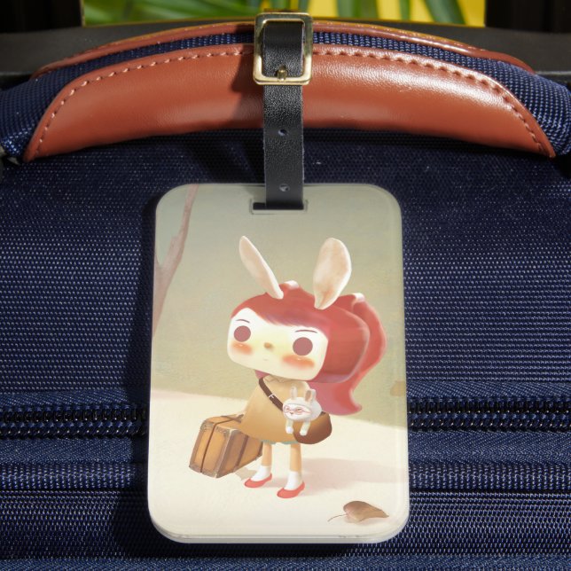 Étiquette À Bagage Petite fille perdue dans la forêt (Insitu Rectoal 2)