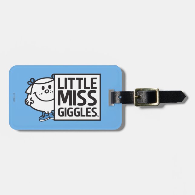 Étiquette À Bagage Petite Miss Giggles (Devant horizontal)