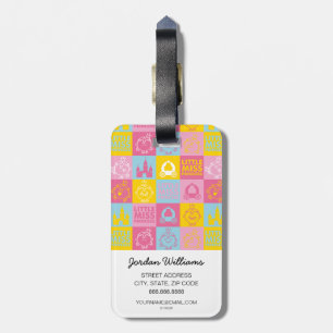 Étiquette À Bagage Petite Mlle Princesse   Pretty Pastel Motif