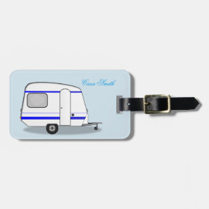 Étiquette À Bagage Petite remorque roulette rousse