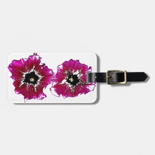 Étiquette À Bagage Petunias d'été (Devant horizontal)
