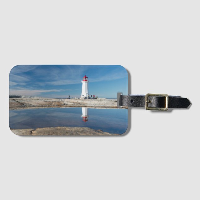 Étiquette À Bagage Phare | Canada de la crique de Peggy (Devant Horizontal)