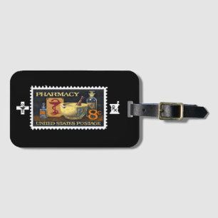 Étiquette À Bagage Pharmaciens Timbre Rx~Pharmacien ~Druggist~Apothec