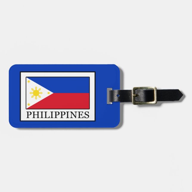 Étiquette À Bagage Philippines (Devant horizontal)