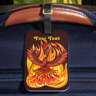 Étiquette À Bagage Phoenix mythologique immortelle Créature