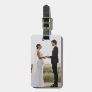 Étiquette À Bagage Photo de mariage personnalisée
