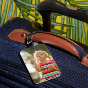Étiquette À Bagage Photo personnalisée