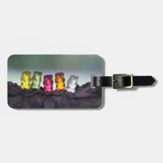 Étiquette À Bagage Photographie gommeuse d'ours de diversité colorée
