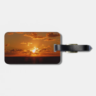 Étiquette À Bagage Photos de lever de soleil et de coucher du soleil