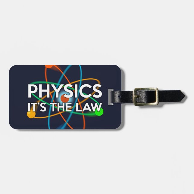 Étiquette À Bagage PHYSIQUE. C'EST LA blague de la science du droit (Devant horizontal)