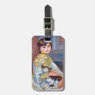 Étiquette À Bagage Pierre-Auguste Renoir - Enfant avec chat