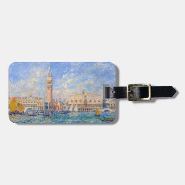 Étiquette À Bagage Pierre-Auguste Renoir - Venise, le Palais des Doge (Devant horizontal)