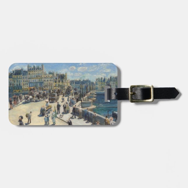Étiquette À Bagage Pierre un Renoir | Pont Neuf, Paris (Devant horizontal)