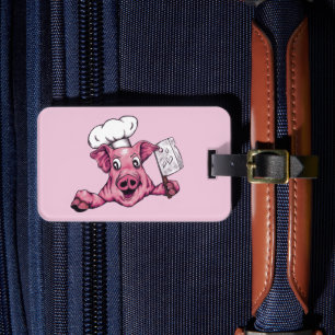 Étiquette À Bagage Piggy le cuisinier maniaque hamicidal Art de voyag