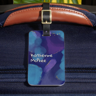 Étiquette À Bagage Pinceau de parties scintillant couleur rose rose p