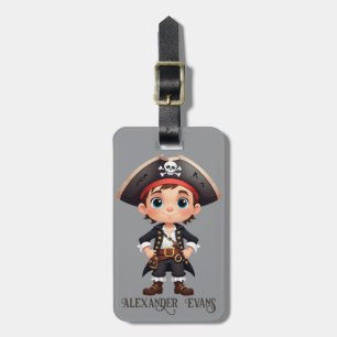 Étiquette À Bagage Pirate Enfant Mignon Personnalisé
