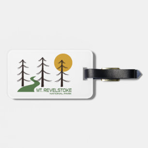 Étiquette À Bagage Piste du parc national du Mont-Revelstoke